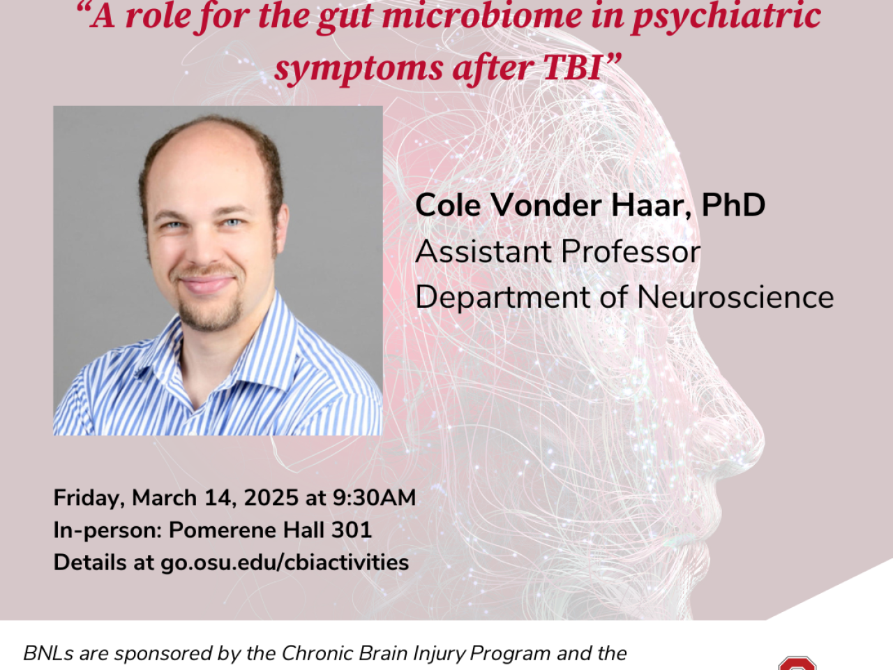 Cole Vonder Haar NTRIPS event details reiterated. He is pictured wearing a blue striped, collard shirt. 