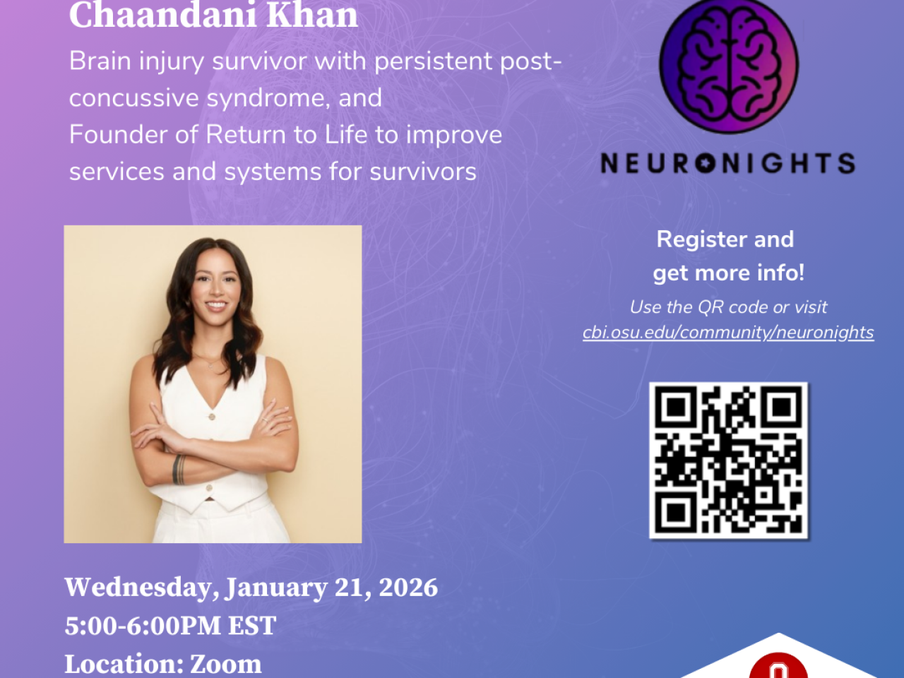 Khan Survivor Story flyer 1/21/26